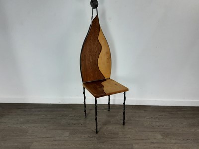 Lot 412 - MODERN CHAIR OF NATURALISTIC FORM