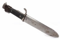 Lot 930 - THIRD REICH HITLER YOUTH DAGGER the blade...