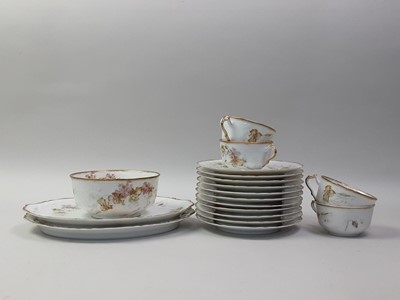 Lot 380 - HAVILAND & CO LIMOGES FLORAL PART TEA SERVICE