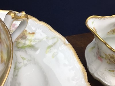 Lot 380 - HAVILAND & CO LIMOGES FLORAL PART TEA SERVICE