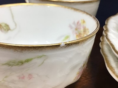 Lot 380 - HAVILAND & CO LIMOGES FLORAL PART TEA SERVICE