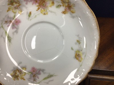 Lot 380 - HAVILAND & CO LIMOGES FLORAL PART TEA SERVICE