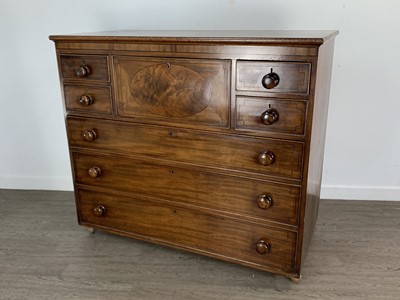 Lot 237 - EARLY VICTORIAN MAHOGANY CHEST OF DRAWERS