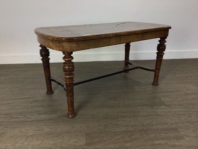 Lot 712 - VICTORIAN AND LATER WALNUT OCCASIONAL TABLE