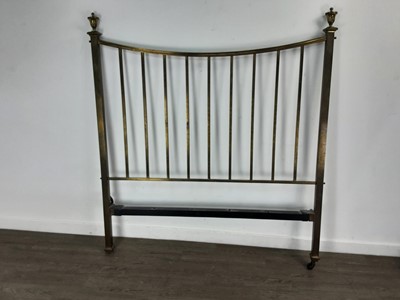 Lot 461 - VICTORIAN BRASS BEDSTEAD