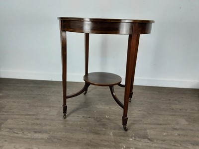 Lot 336 - EDWARDIAN INLAID MAHOGANY CIRCULAR OCCASIONAL TABLE