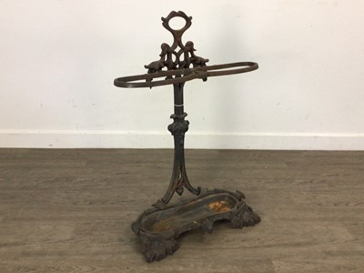 Lot 705 - VICTORIAN CAST IRON UMBRELLA/STICK STAND