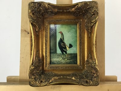 Lot 387 - VICTORIAN STYLE GILT FRAMED PANEL