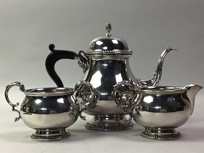 Lot 549 - SILVER PLATED TEA SERVICE