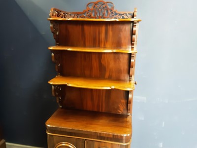 Lot 657 - VICTORIAN MAHOGANY CABINET