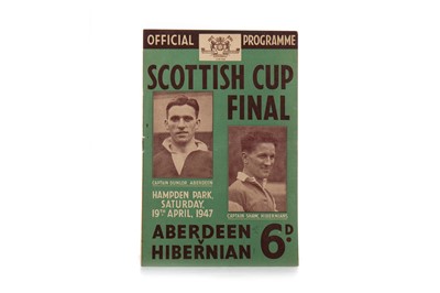 Lot 1576 - ABERDEEN F.C. VS. HIBERNIAN F.C., SCOTTISH CUP FINAL PROGRAMME