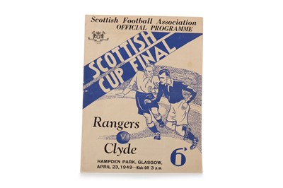 Lot 1578 - RANGERS F.C. VS. CLYDE F.C., SCOTTISH CUP FINAL PROGRAMME