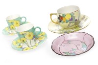 Lot 844 - ELIZABETH MARY WATT a tea cup and saucer,...