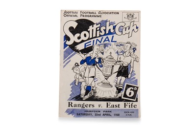 Lot 1579 - RANGERS F.C. VS EAST FIFE, SCOTTISH CUP FINAL PROGRAMME