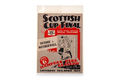 Lot 1581 - DUNDEE F.C. VS. MOTHERWELL F.C., SCOTTISH CUP FINAL PROGRAMME