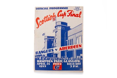 Lot 1582 - RANGERS F.C. VS. ABERDEEN F.C., SCOTTISH CUP FINAL PROGRAMME