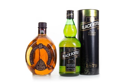 Lot 22 - DIMPLE 15 YEAR OLD AND BLACK BOTTLE