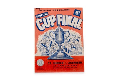 Lot 1588 - ST. MIRREN F.C. VS. ABERDEEN F.C., SCOTTISH CUP FINAL PROGRAMME