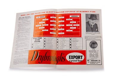Lot 1588 - ST. MIRREN F.C. VS. ABERDEEN F.C., SCOTTISH CUP FINAL PROGRAMME