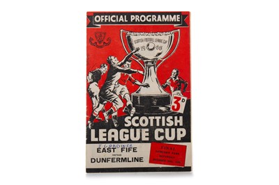 Lot 1591 - EAST FIFE F.C. VS. DUNFERMLINE F.C., LEAGUE CUP FINAL PROGRAMME