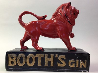 Lot 671 - 'BOOTH'S GIN' PLASTER ADVERTISEMENT FIGURE