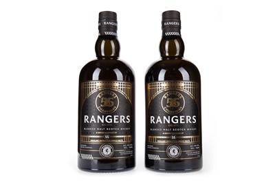 Lot 1510 - RANGERS F.C., TWO BOTTLES OF WHISKY CELEBRATING 55 LEAGUE TITLES