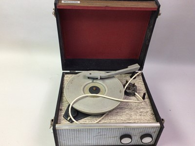 Lot 596 - DANSETTE PORTABLE RECORD PLAYER