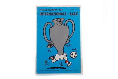 Lot 1597 - F.C. INTERNAZIONALE VS. AJAX, EUROPEAN CUP FINAL PROGRAMME