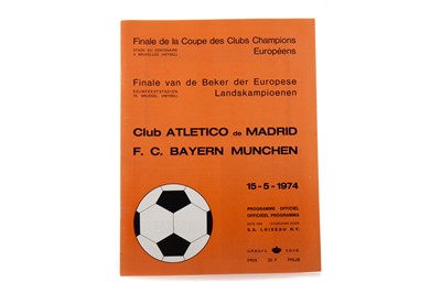 Lot 1598 - C.A. MADRID VS. BAYERN MUNCHEN, EUROPEAN CUP FINAL PROGRAMME