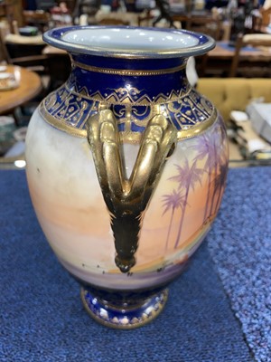 Lot 688 - PAIR OF NORITAKE VASES