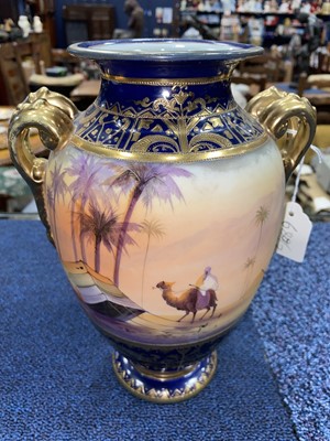 Lot 688 - PAIR OF NORITAKE VASES