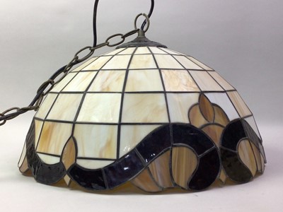 Lot 619 - TIFFANY STYLE CEILING LIGHT