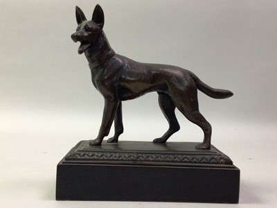 Lot 665 - BRONZED FIGURE