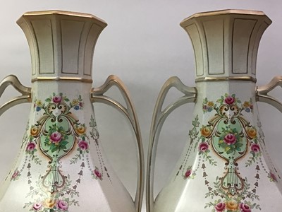 Lot 722 - PAIR OF CROWN POTTERY GLORIA VASES