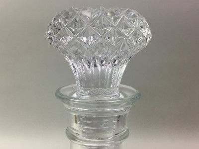 Lot 644 - GROUP OF THREE CRYSTAL DECANTERS