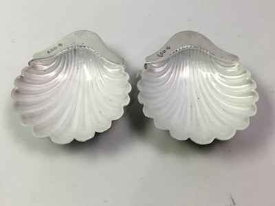 Lot 650 - PAIR OF SILVER BUTTER DISHES