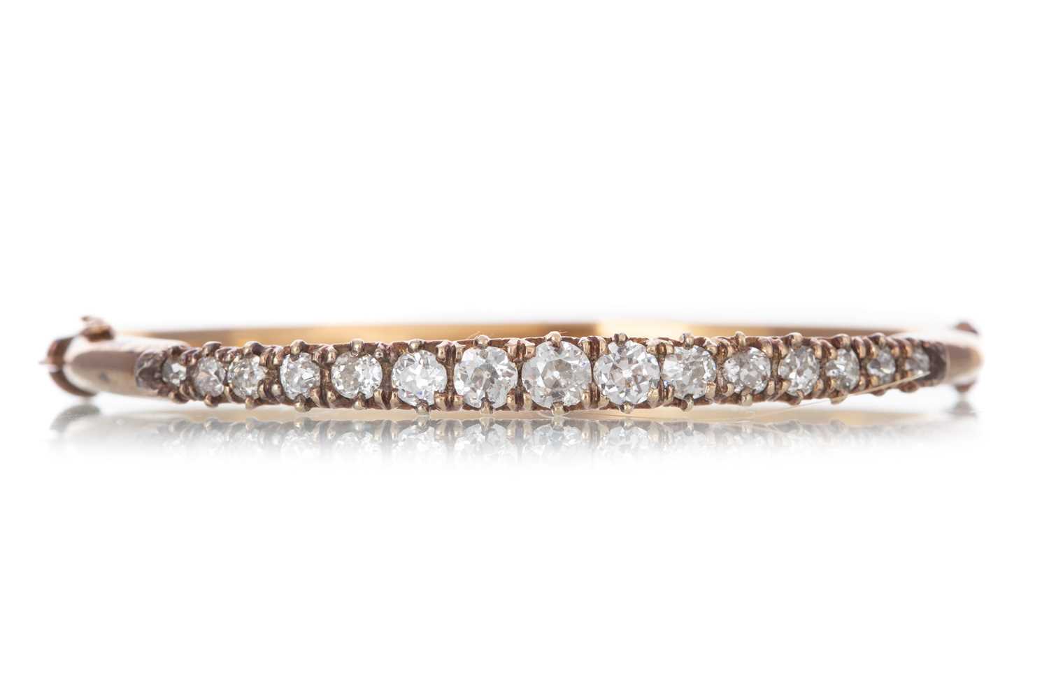 Lot 1202 - DIAMOND BANGLE