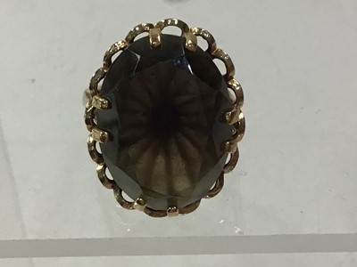 Lot 742 - THREE NINE CARAT GOLD RINGS