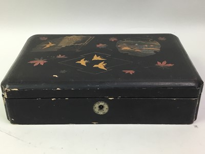 Lot 739 - EARLY/MID 20TH CENTURY JAPANESE LACQUERED BOX