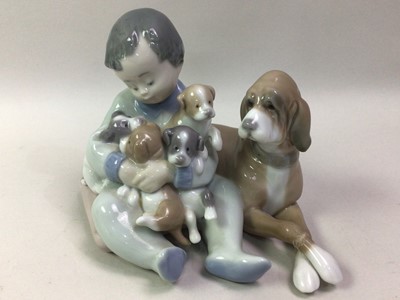 Lot 744 - GROUP OF THREE LLADRO FIGURES