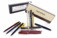 Lot 1018 - LOT OF PARKER AND SHEAFFER FOUNTAIN AND...