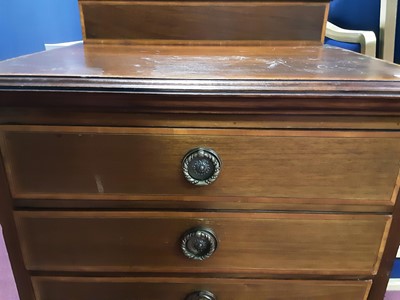 Lot 735 - EDWARDIAN INLAID MAHOGANY MUSIC CABINET