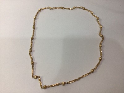 Lot 90A - TWO NINE CARAT GOLD CHAINS