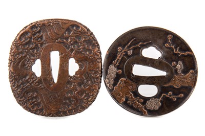 Lot 85 - JAPANESE BRONZE TSUBA