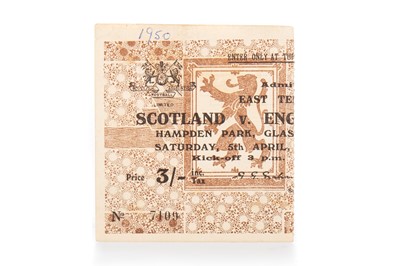 Lot 1612 - SCOTLAND VS. ENGLAND, TICKET
