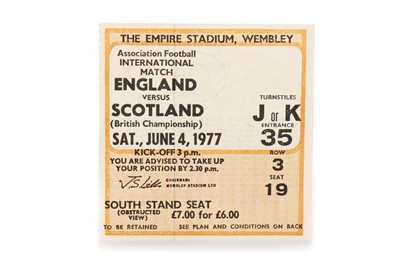 Lot 1623 - ENGLAND VS. SCOTLAND, TICKET