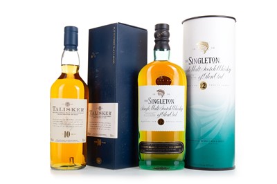 Lot 70 - TALISKER 10 YEAR OLD AND SINGLETON OF GLEN ORD 12 YEAR OLD