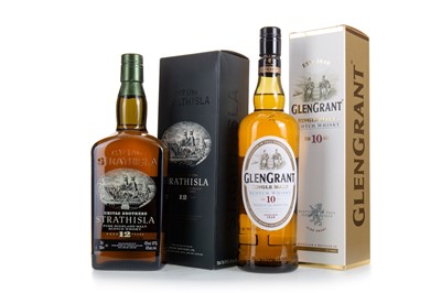 Lot 72 - STRATHISLA 12 YEAR OLD AND GLEN GRANT 10 YEAR OLD