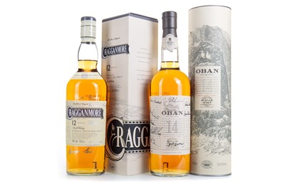 Lot 92 - CRAGGANMORE 12 YEAR OLD AND OBAN 14 YEAR OLD - SIGNED BY DISTILLERY STAFF