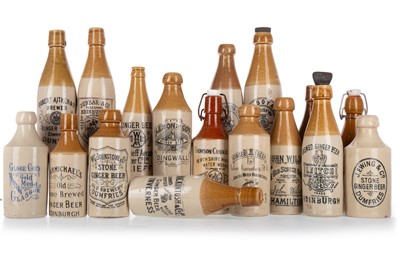 Lot 800a - COLLECTION OF SCOTTISH STONEWARE BOTTLES